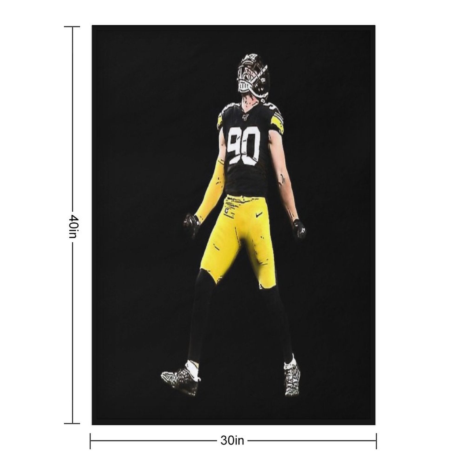 TJ Watt - Celebration Gift-ready Throw Blanket