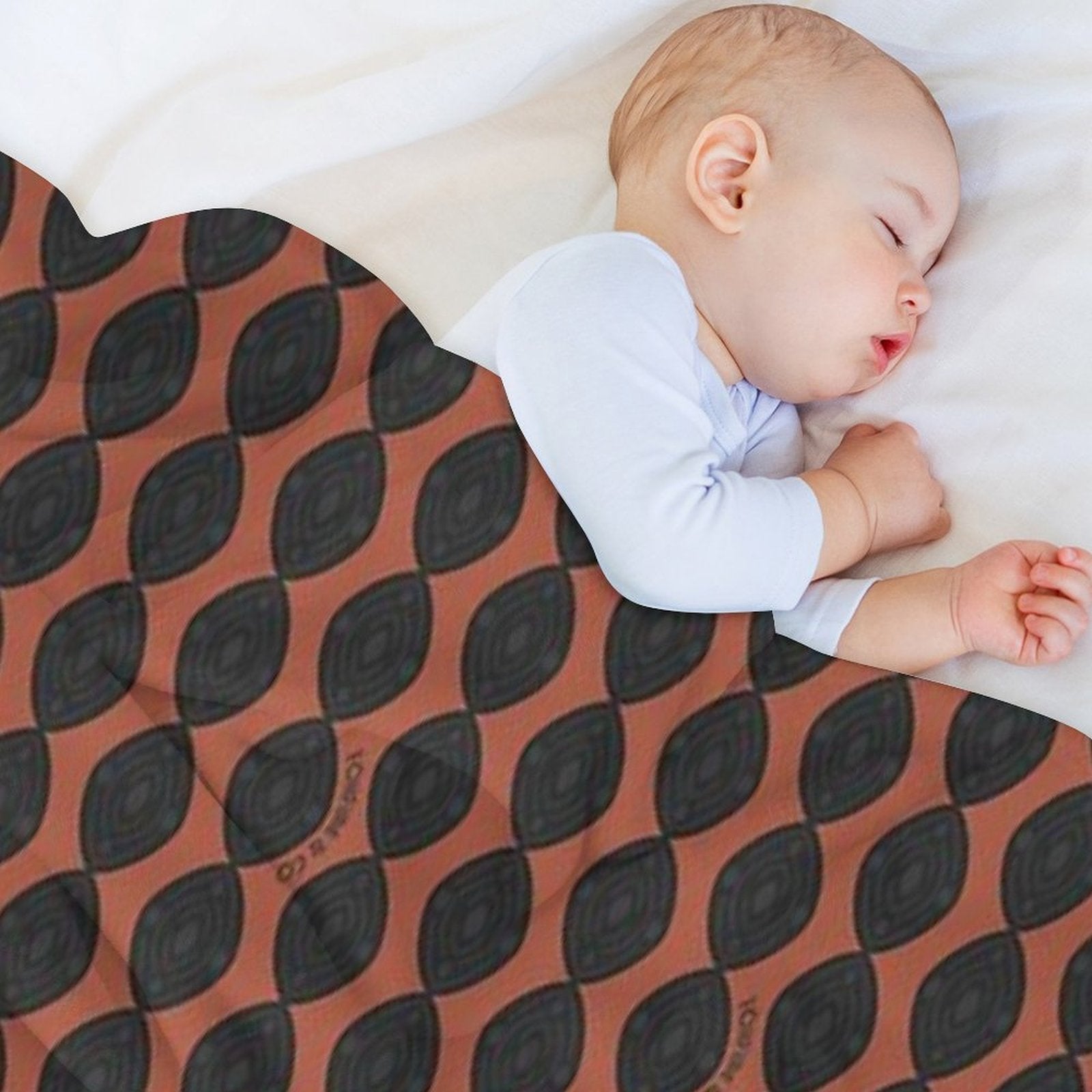 Atomic Blooms - Clay And Charcoal Durable Throw Blanket