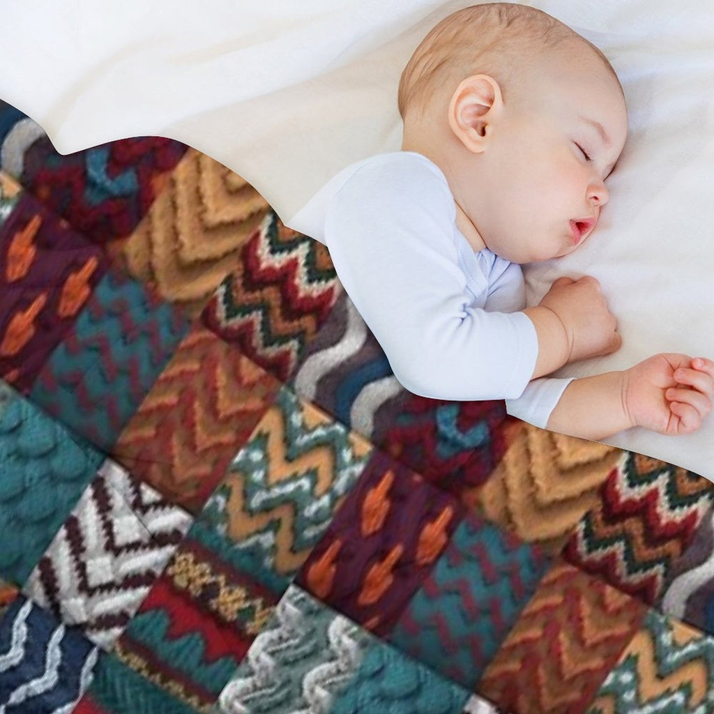 Cosiness Knitted And Crocheted Wrinkle-free Throw Blanket