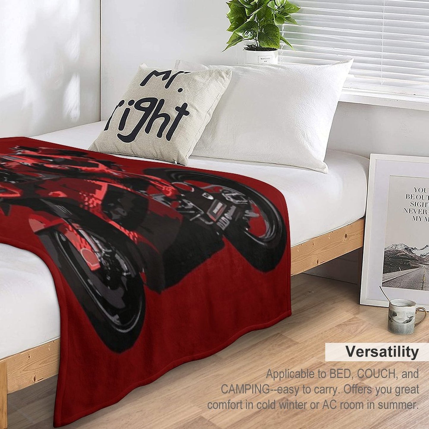 MotoGP Marc Marquez 93 Versatility Throw Blanket
