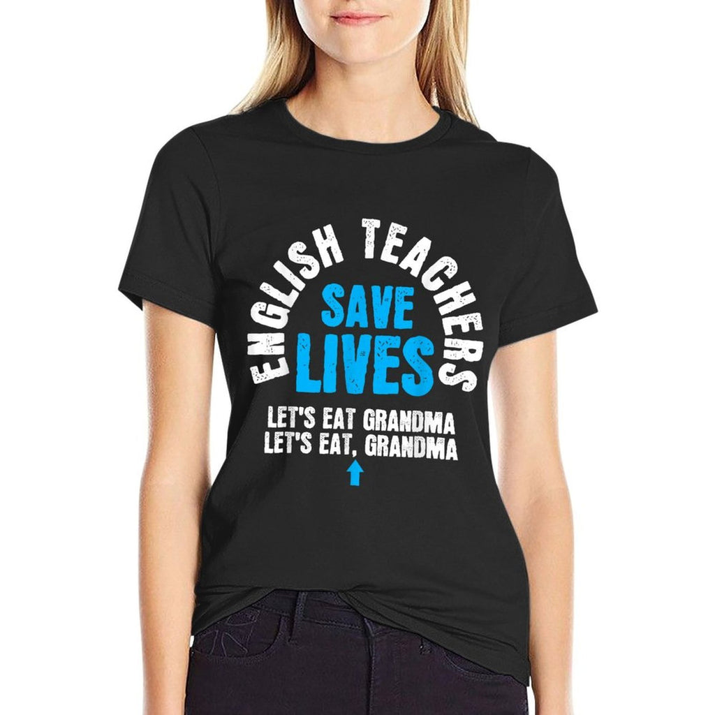 English Teacher Teacher Humor Teacher Student Gift for Men Women Girls Kids  High-quality Stitching T-Shirt