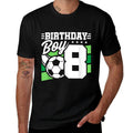 Soccer Birthday Party - 8 Year Old Boy - 8th Birthday  Oversized Silhouette T-Shirt