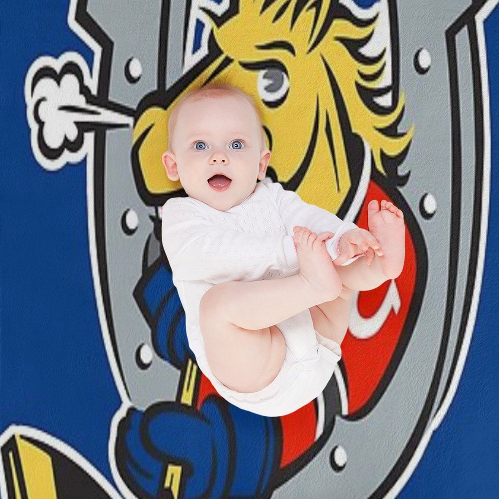 Barrie Colts Ontario Hockey Sustainable Throw Blanket