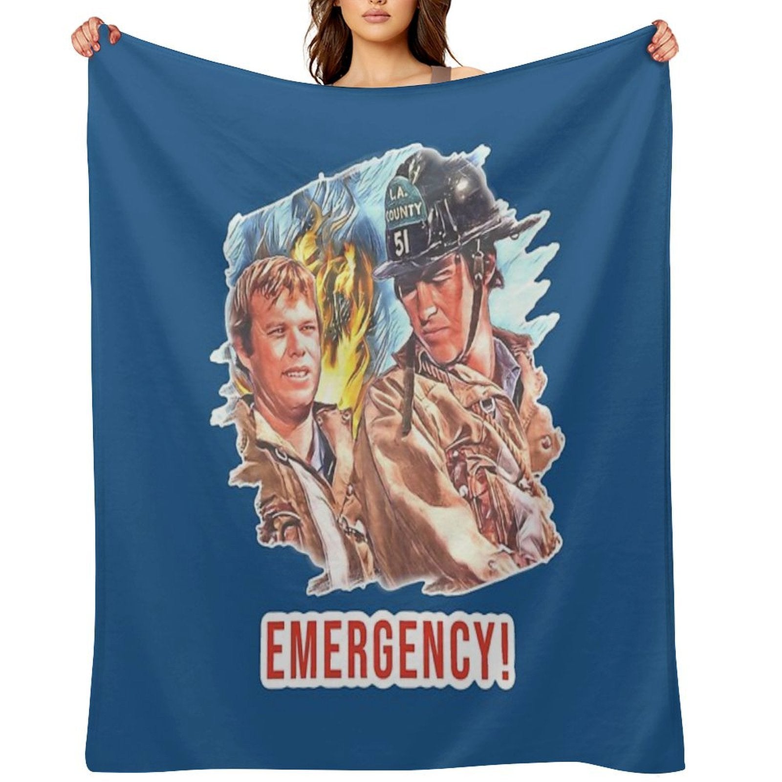 Emergency TV Show DeSoto And Gage Shrink-resistant Throw Blanket