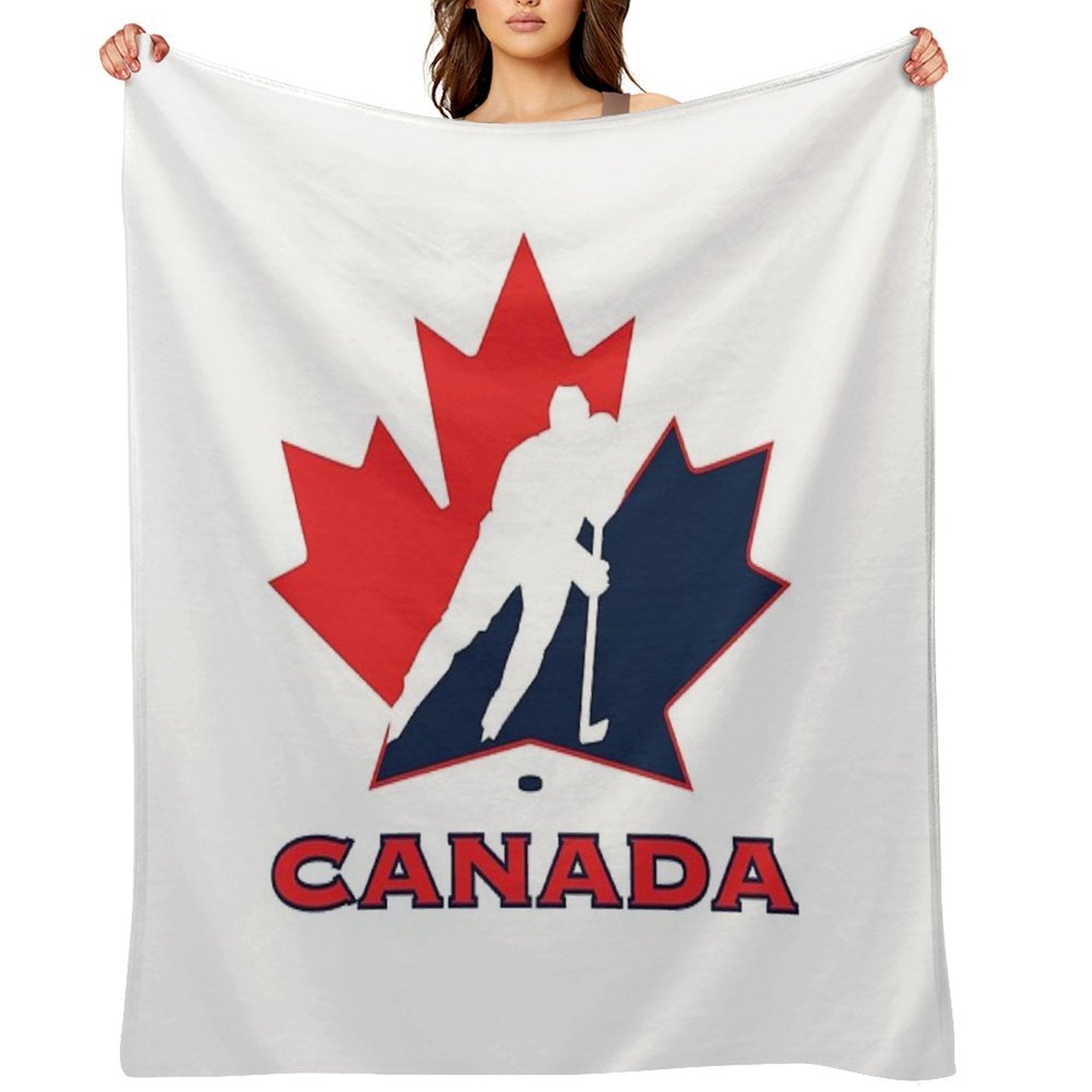 Hockey, Canada Multi-functional Throw Blanket