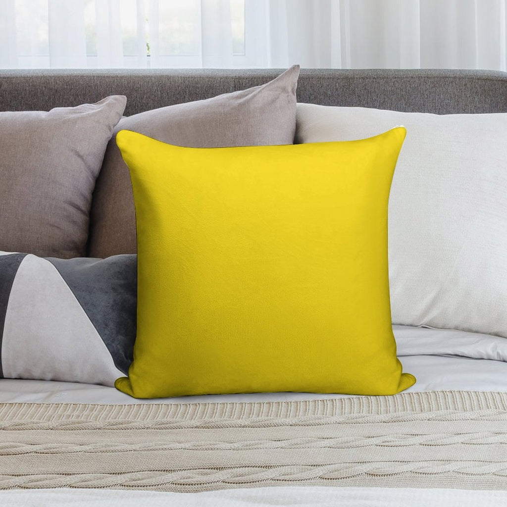 Preppy Summer Happy Sunflower Pastel Lemon Yellow Soft Style Accent Throw Pillow