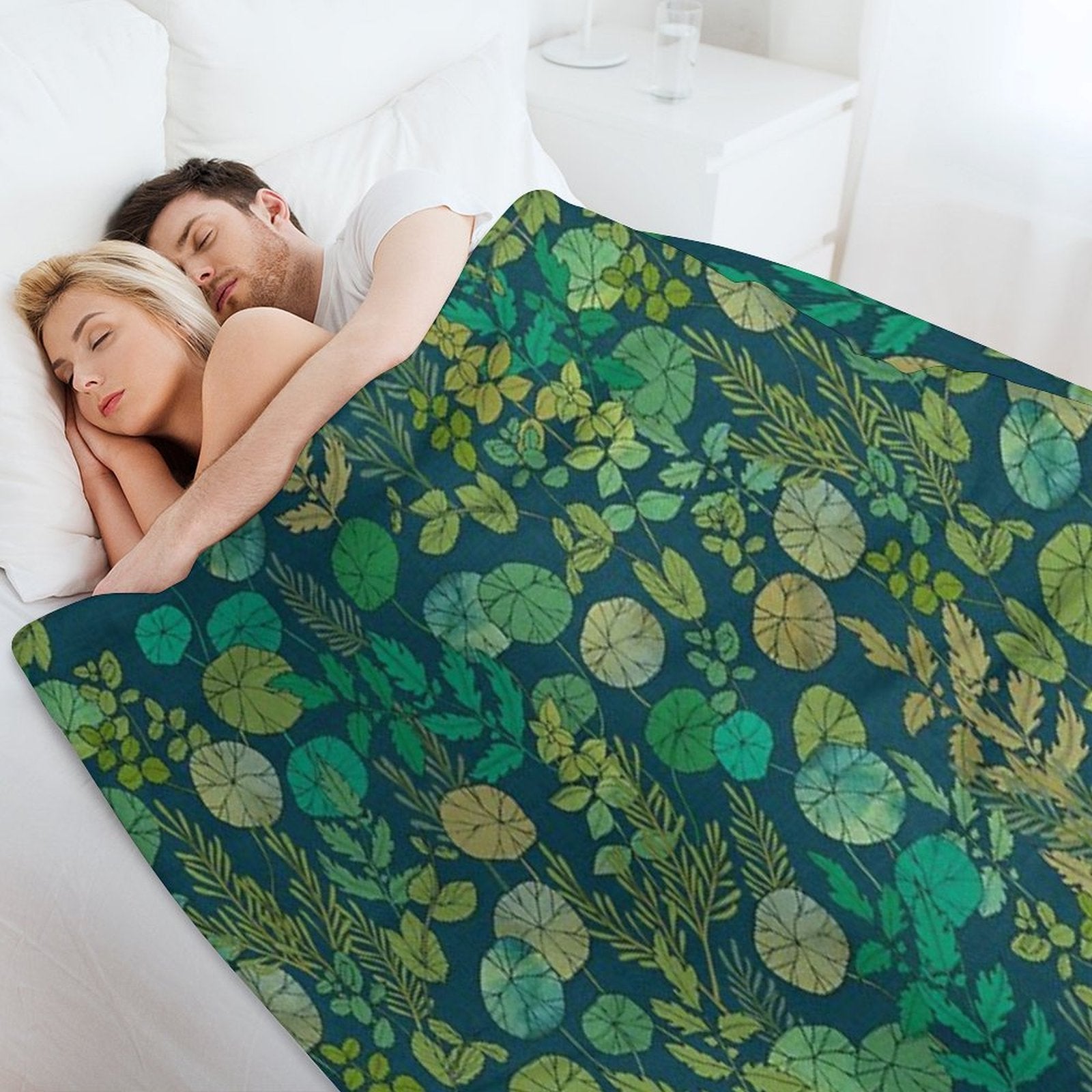 Growing A Garden Green Nature Lightweight Throw Blanket