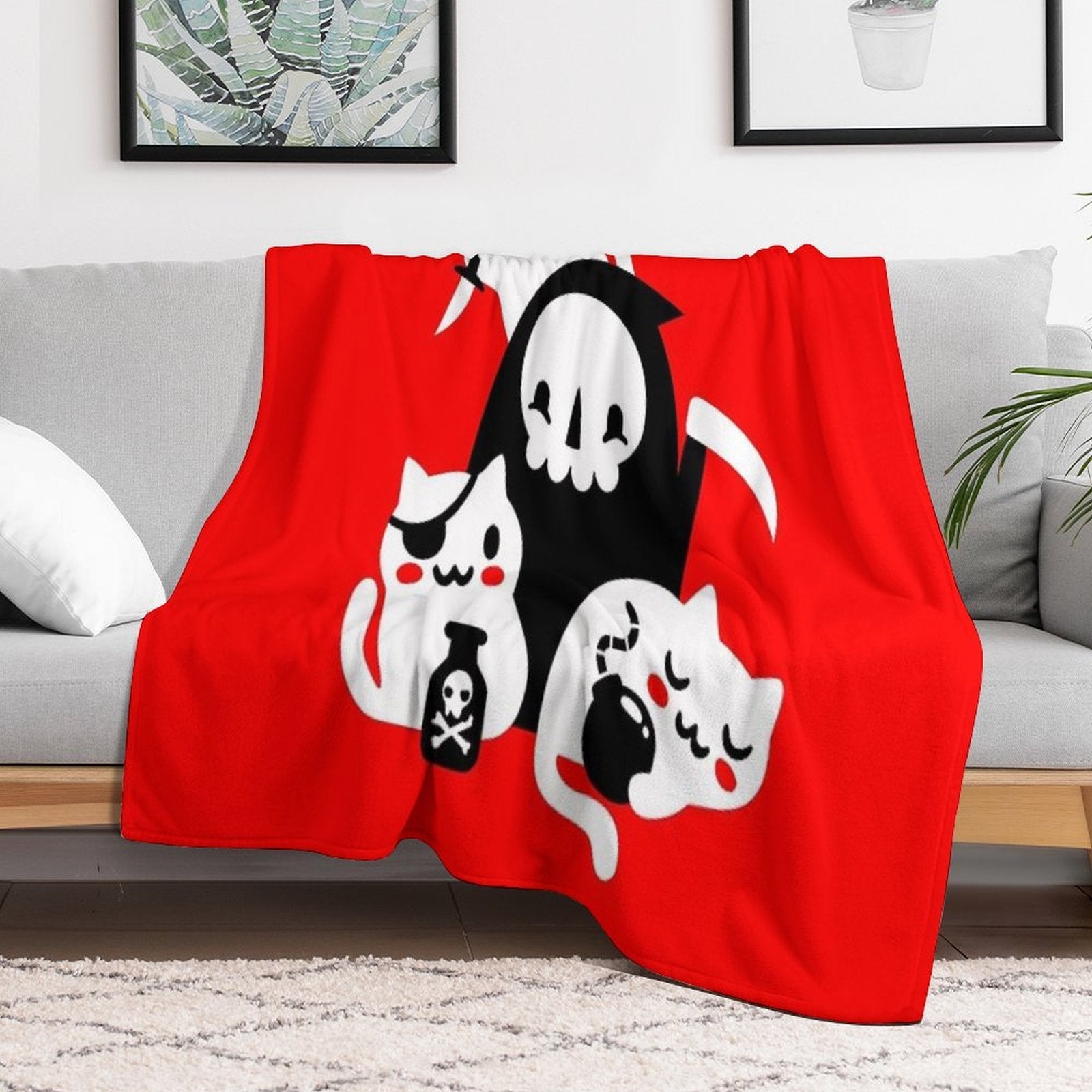 Death's Little Helpers All-season Throw Blanket