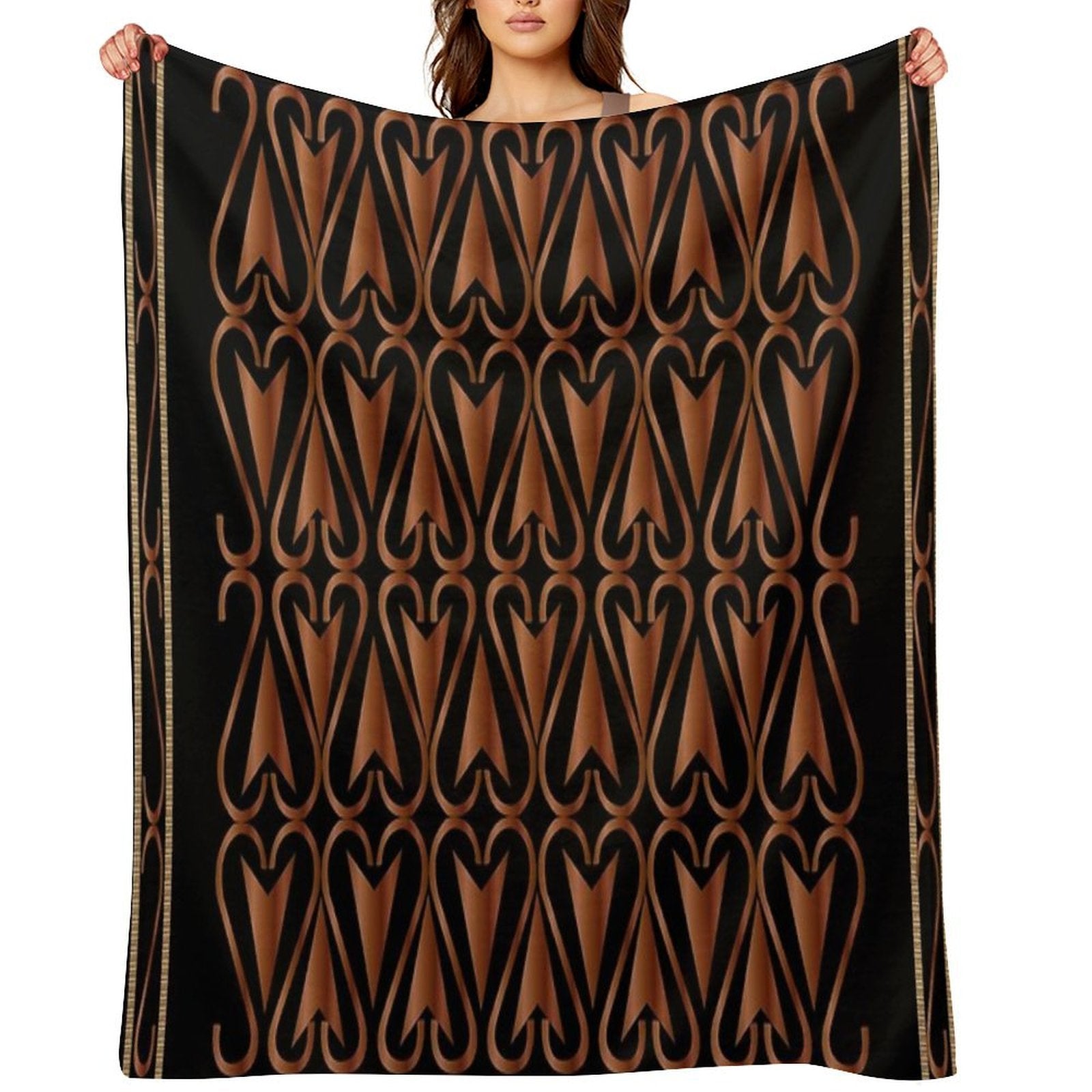Ethnic Decorative Pattern Plush Throw Blanket