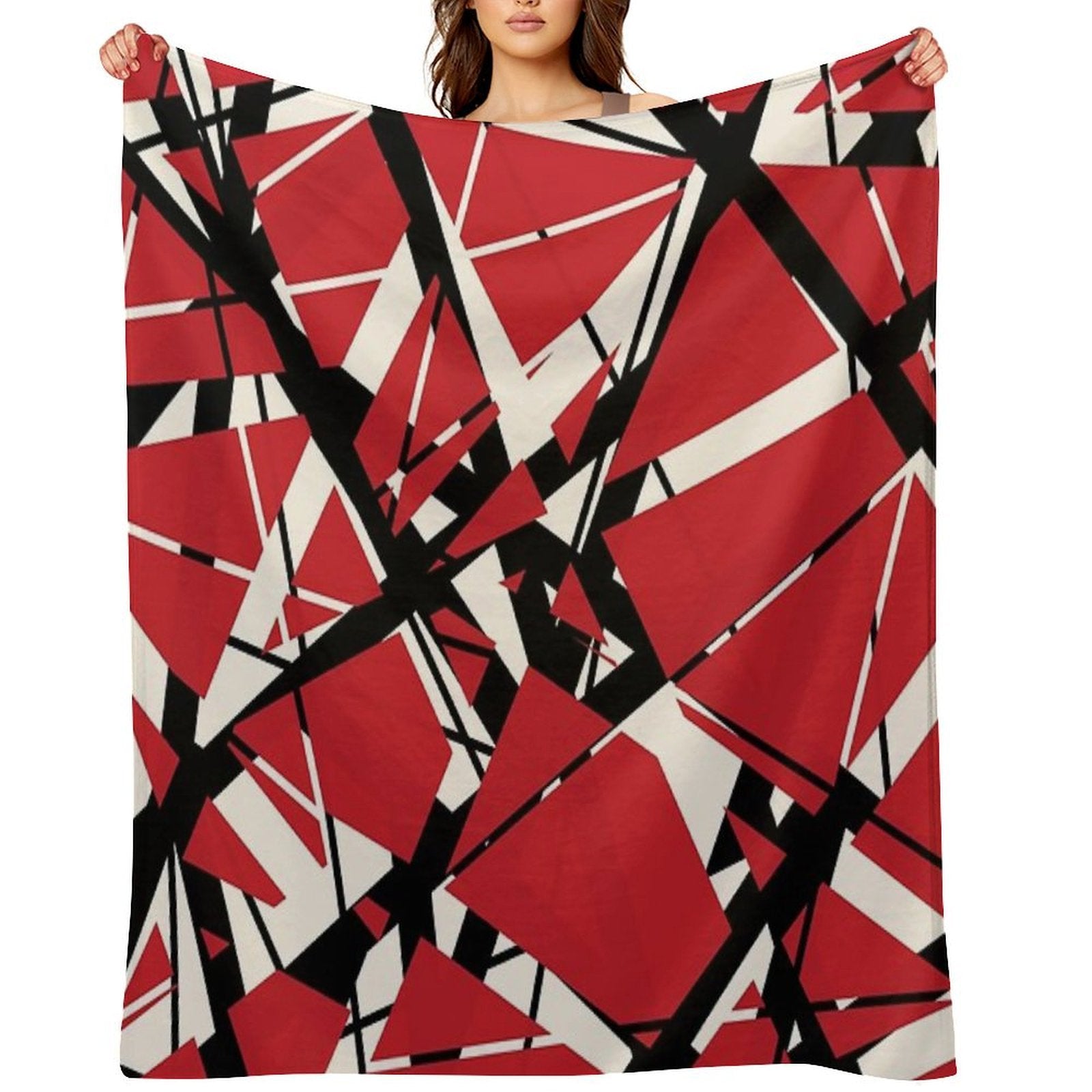 EVH Authentic Stripes Design (red) Sustainable Throw Blanket