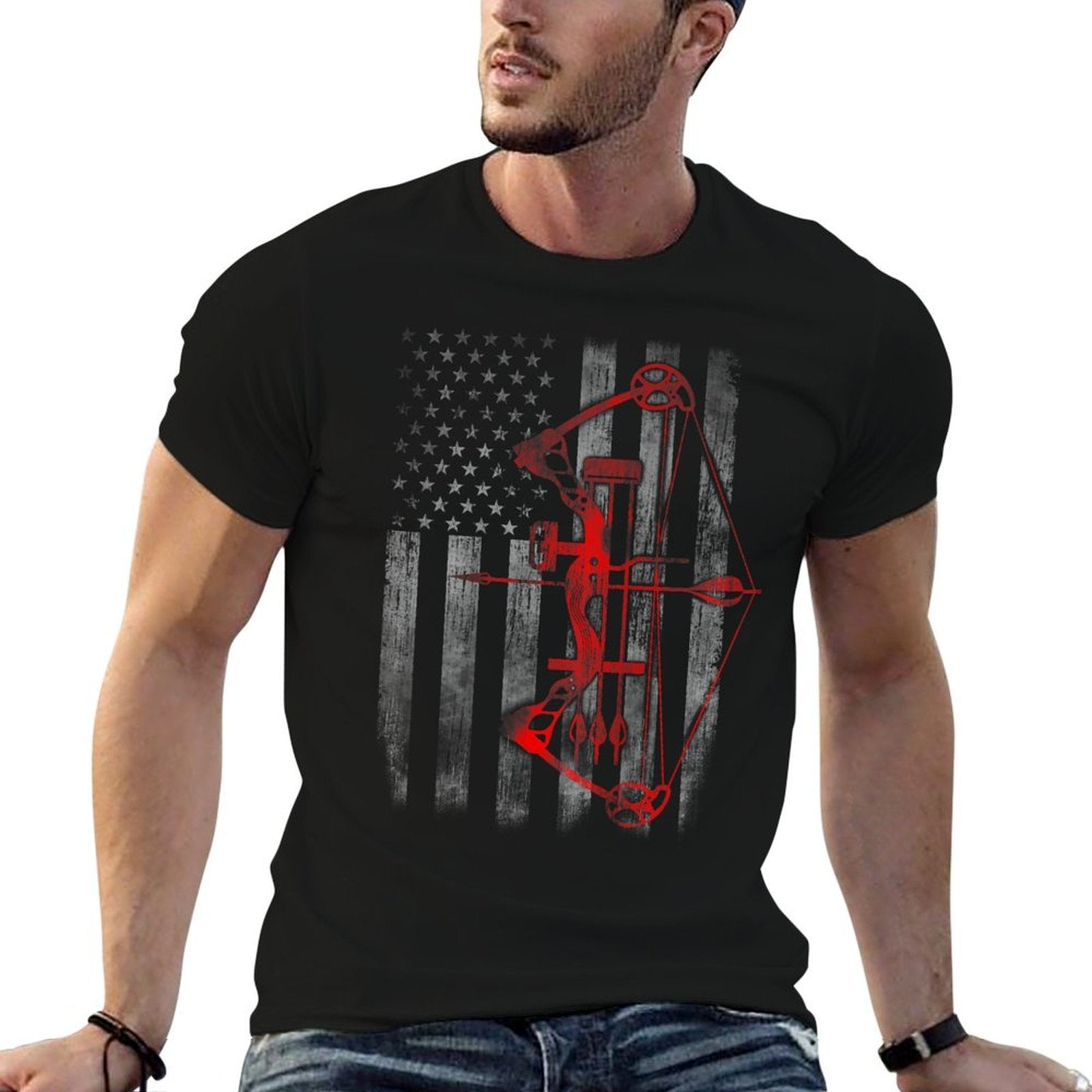 Bow Hunting Flag Archery  Quick-drying T-Shirt