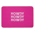 HOWDY Pink  Absorbent Bath Mat