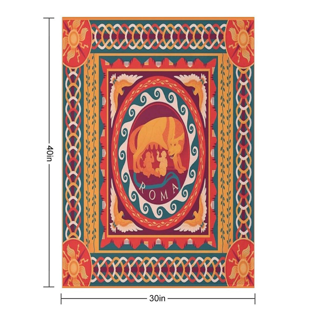 Roma Mosaic Premium Throw Blanket