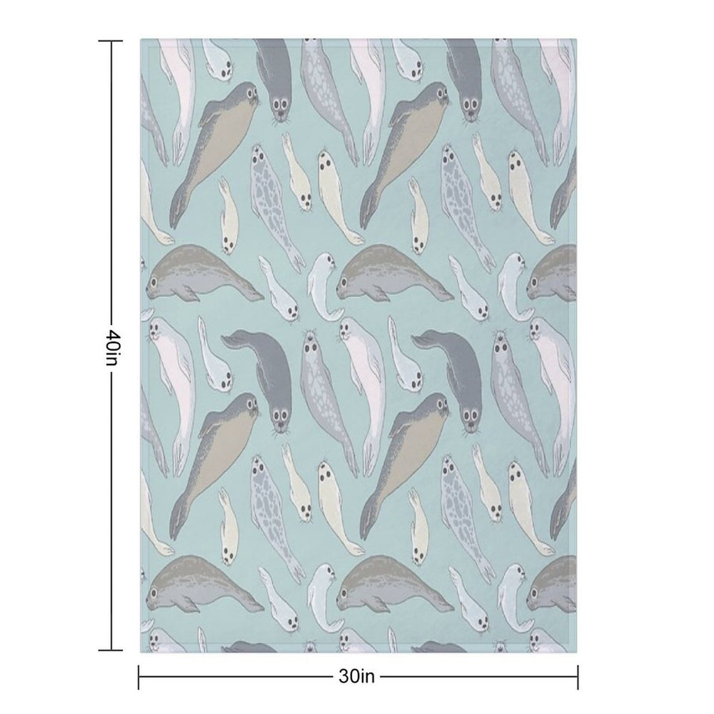 Seals Easy Care Throw Blanket
