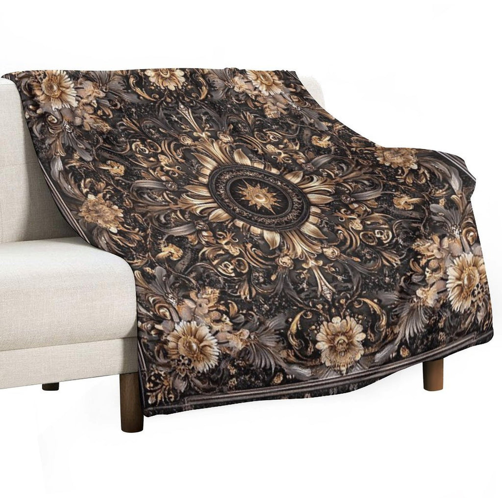 In The Middle of Sustainable Throw Blanket