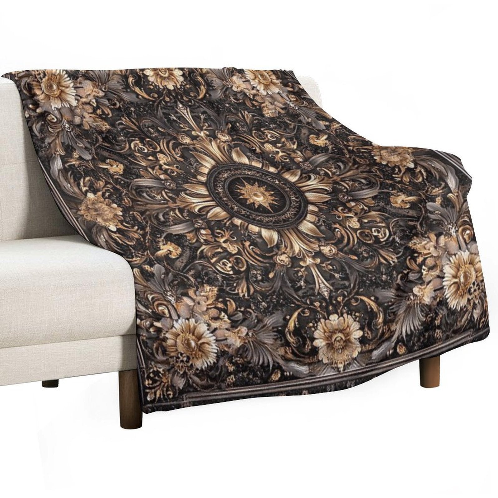 In The Middle of Sustainable Throw Blanket