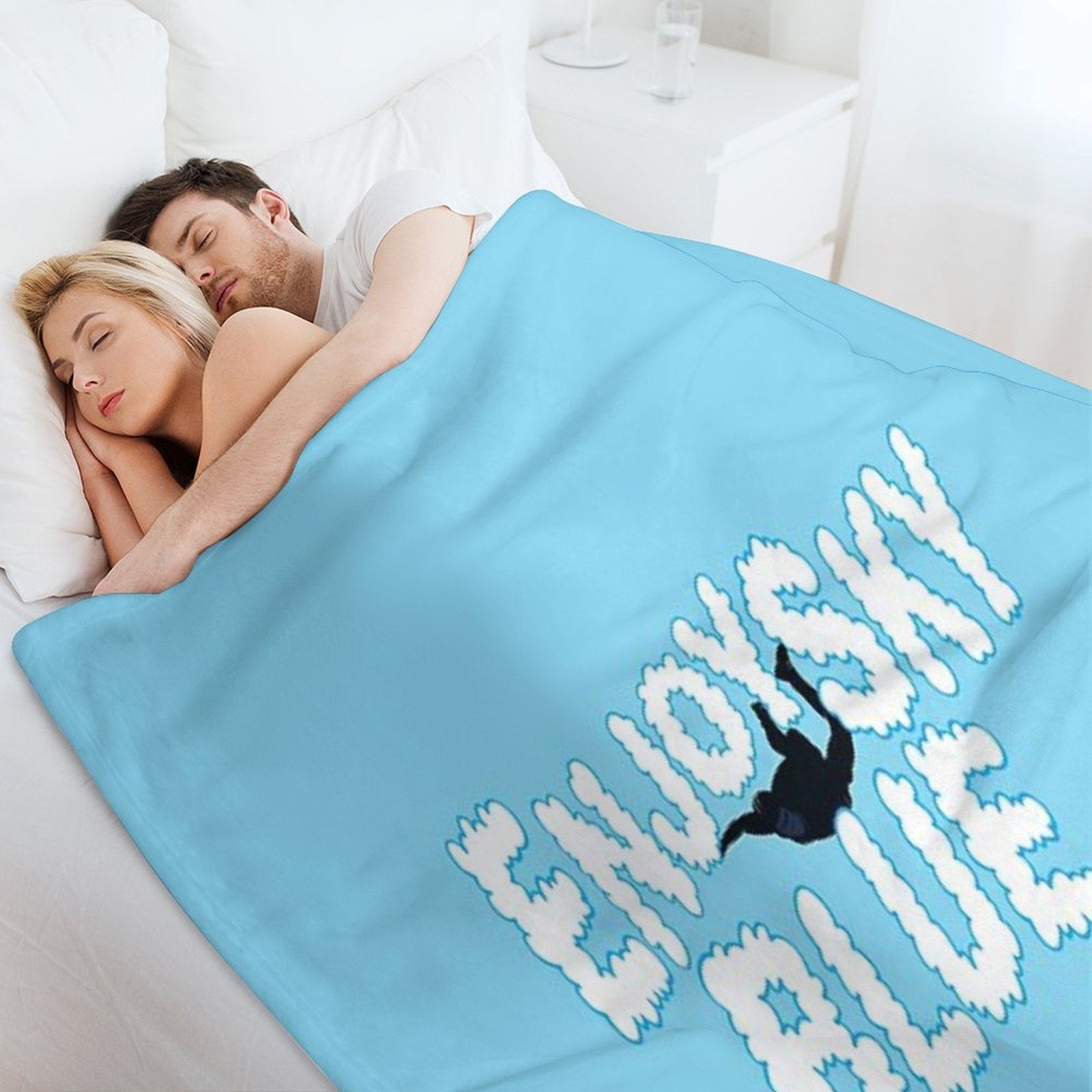 Enjoy Sky Blue Durable Throw Blanket
