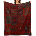 Moroccan Moments - Saffron Eco-conscious Throw Blanket