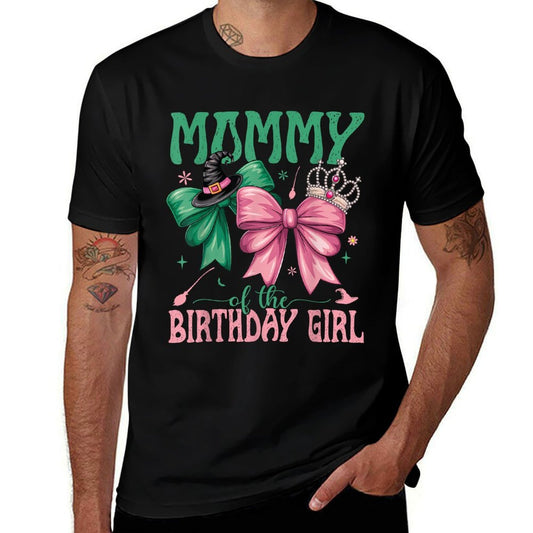 Mommy Of The Birthday Girl Matching Witch Family Bday Part  Cotton T-Shirt