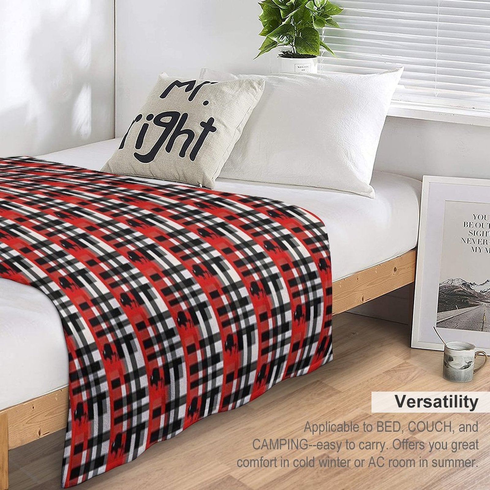 Plaid Pattern PT5120 Wrinkle-free Throw Blanket