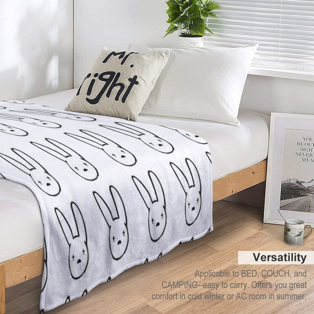 Bad Bunny Gift-ready Throw Blanket