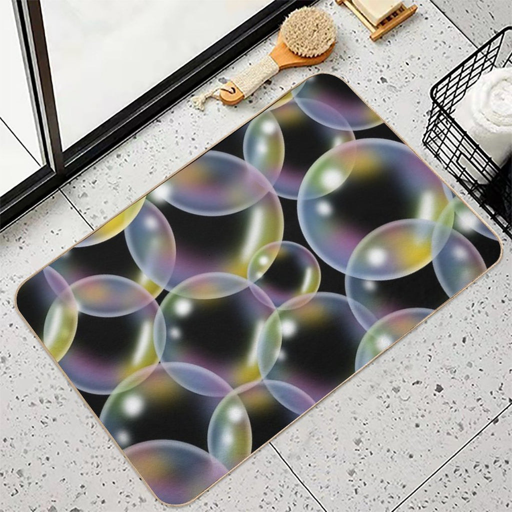 Overlapping Bubbles Pattern (Large)  Odorless Bath Mat