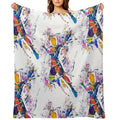 Badminton - Badminton Player - Badminton Smash Wrinkle-free Throw Blanket