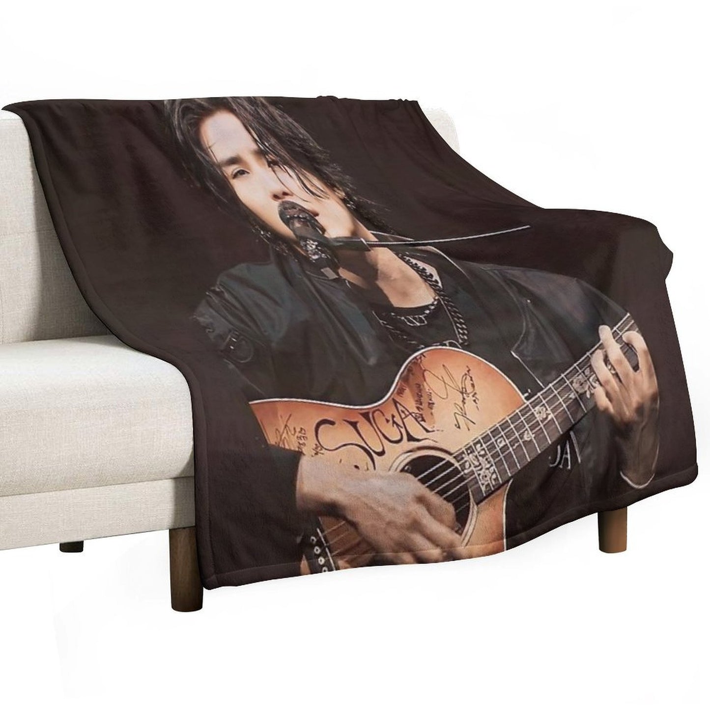 Min Yoongi Concert Sustainable Throw Blanket