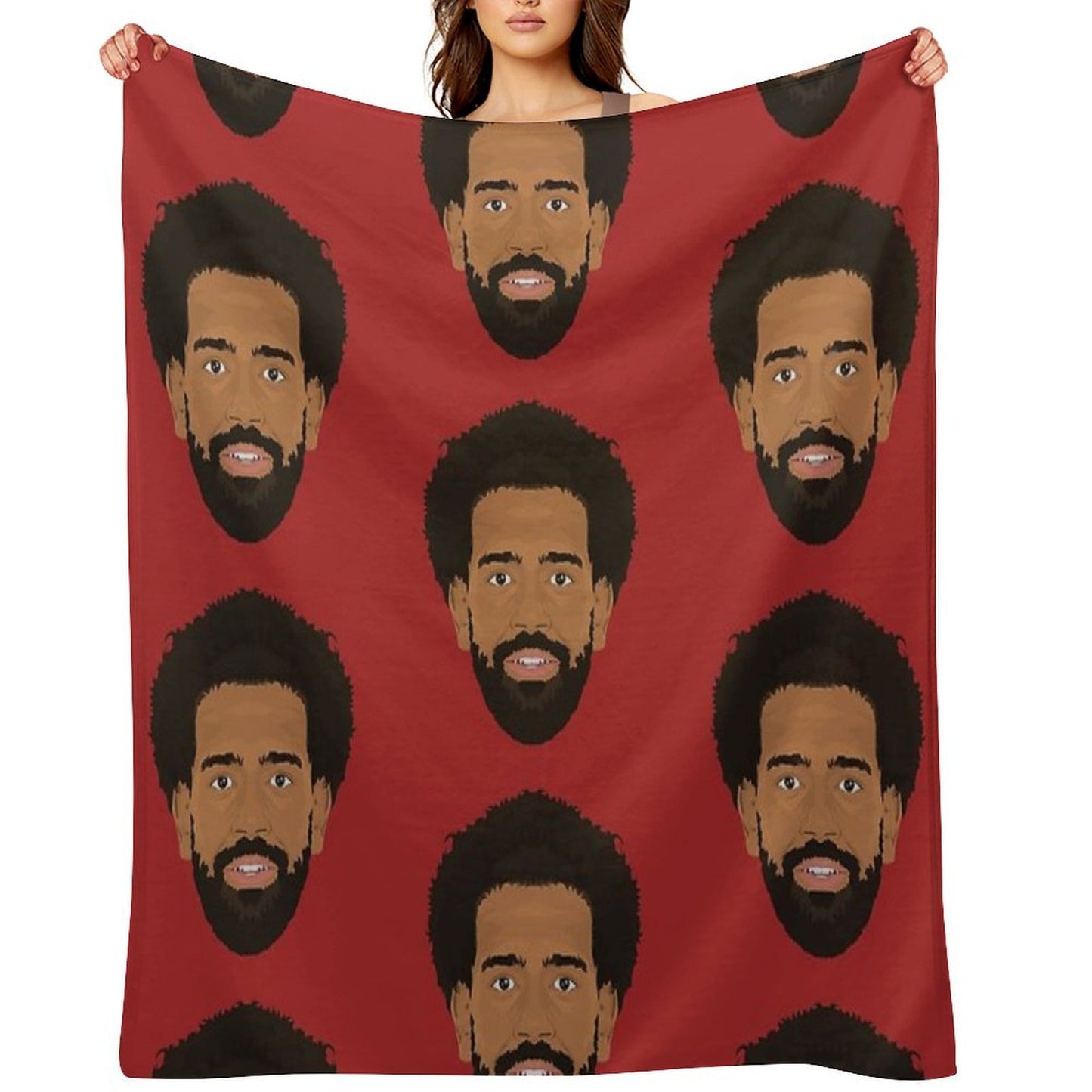Mo Salah Shrink-resistant Throw Blanket