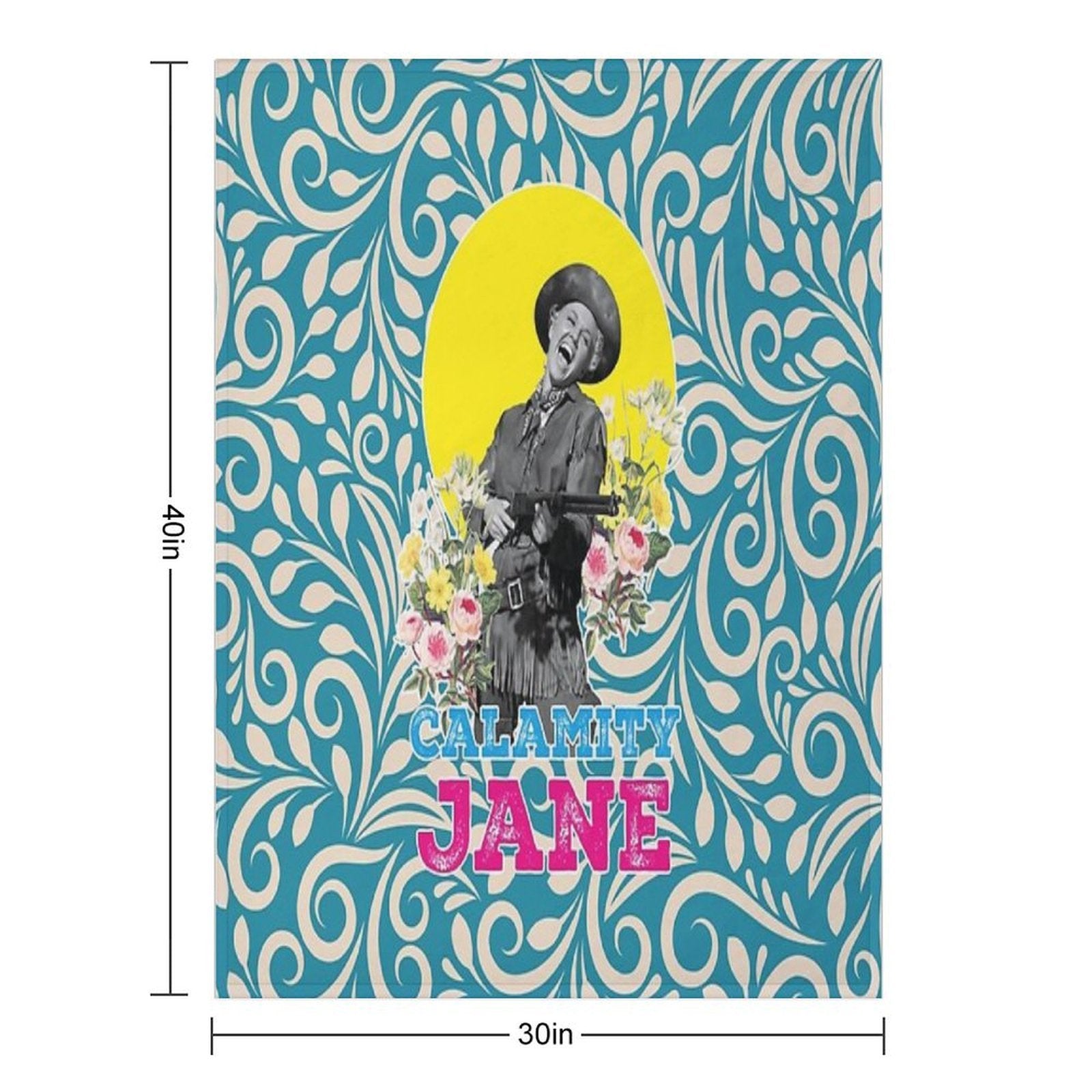 Calamity Jane, Film, 50s Premium Throw Blanket