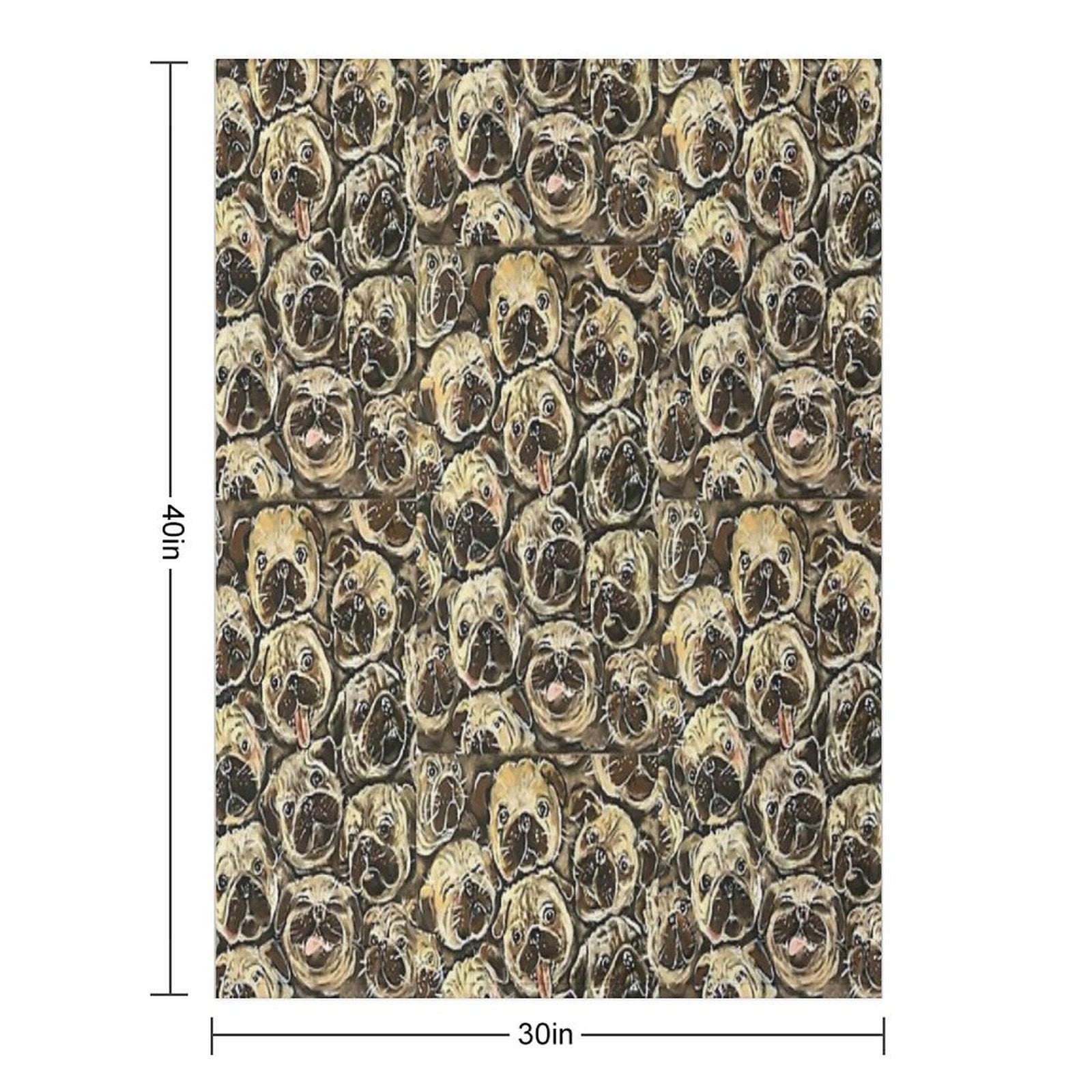 Pile Of Pugs  Pug Dog  Pug Lovers  Pug Mom  Pug Dads  Puppy Pug Quick-dry Throw Blanket
