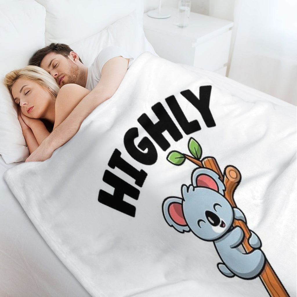 Highly Koalafied Koala Travel-friendly Throw Blanket