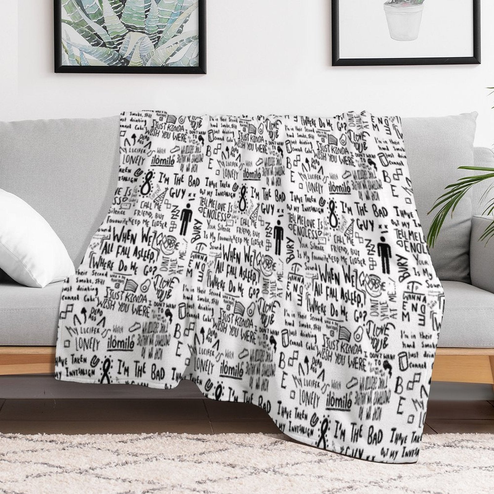 Billie Eilish Machine-washable Throw Blanket