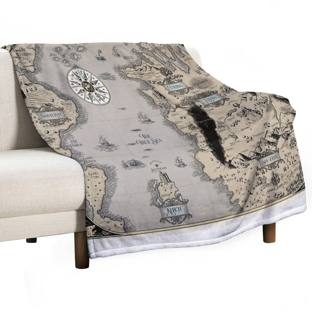 Colorized Grishaverse Map (High Res) Lightweight Throw Blanket