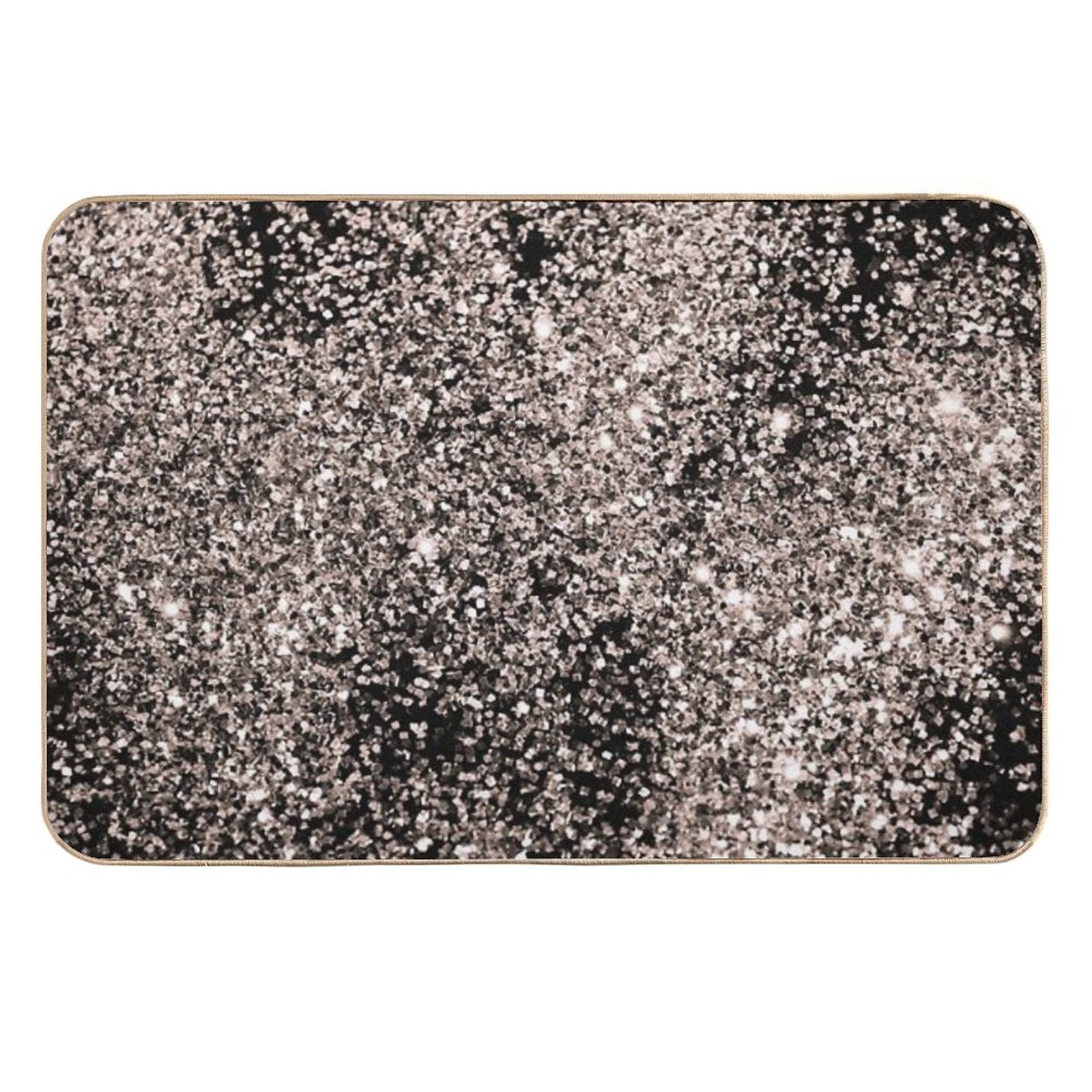 Rose Gold Glam #1 (Photo of Glitter Only - Not Reflective)  Slip-Resistant Bath Mat