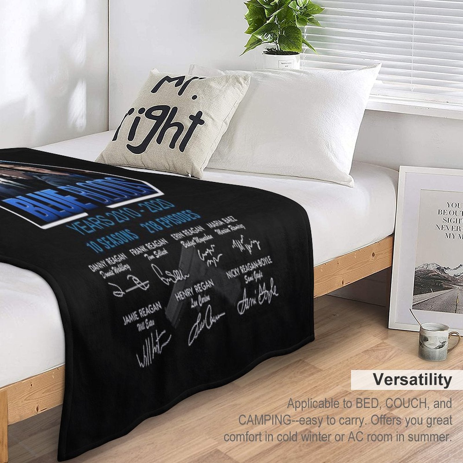 Blue Bloods Year 2010 – 2020 10 Seasons 218 Episodes Signatures Shirt Anti-pilling Throw Blanket