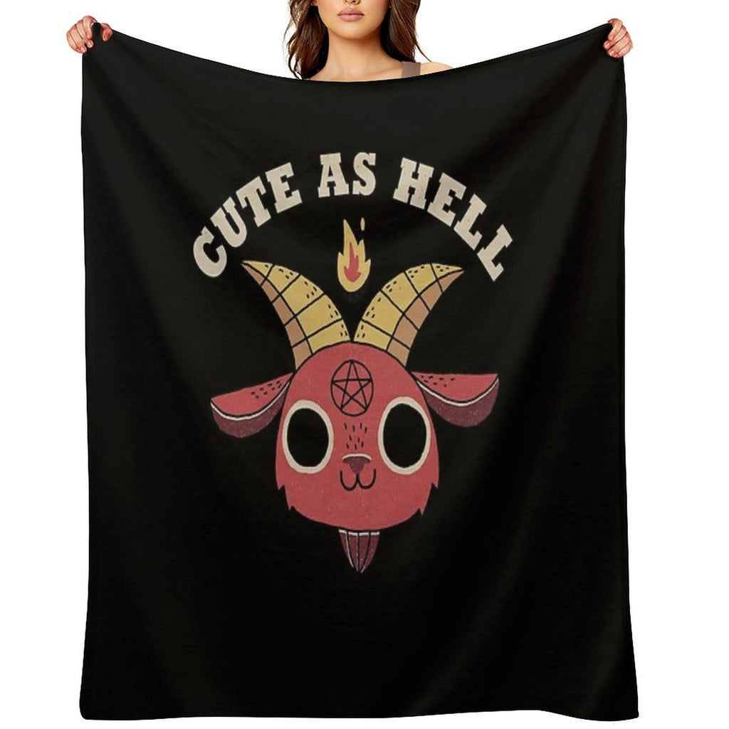 Cute As Hell Travel-friendly Throw Blanket