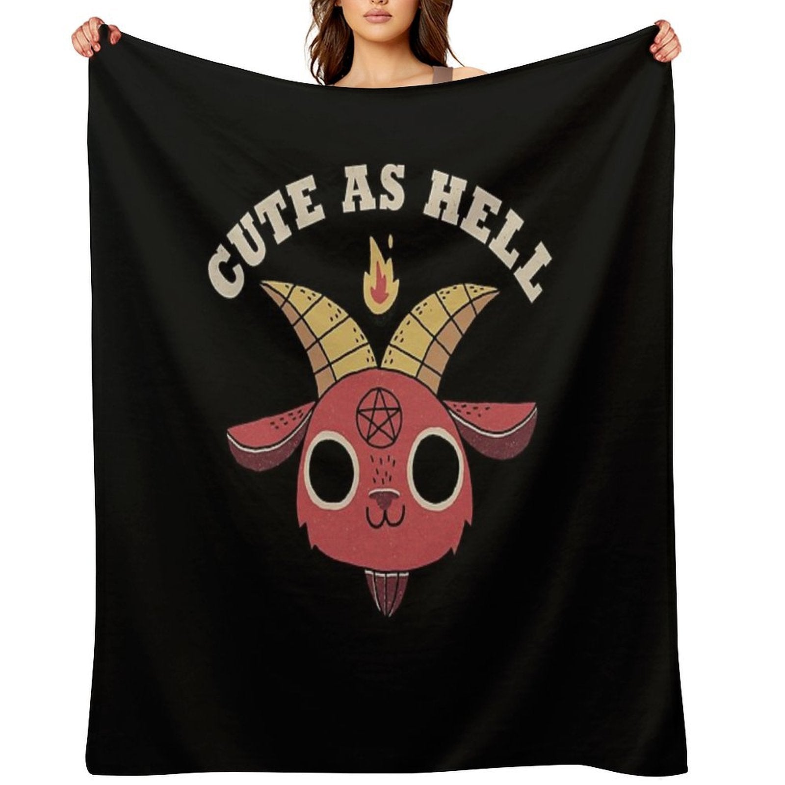 Cute As Hell Travel-friendly Throw Blanket