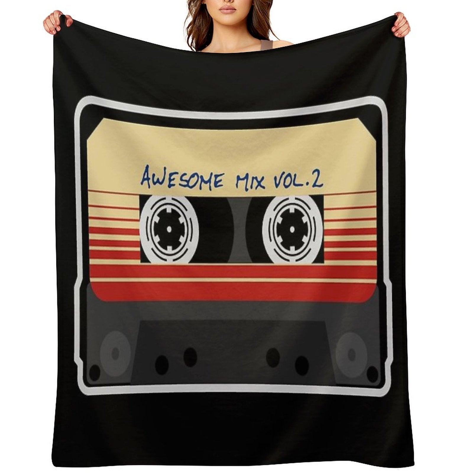 Awesome, Mixtape Vol 2, Cassette, Retro, Versatility Throw Blanket
