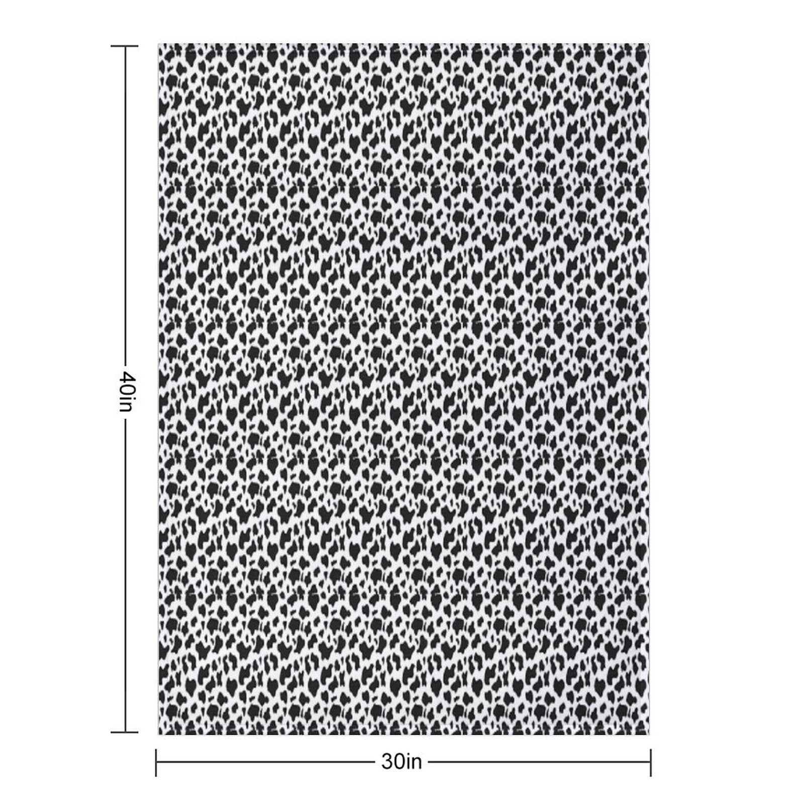 Cow Print Wrinkle-free Throw Blanket