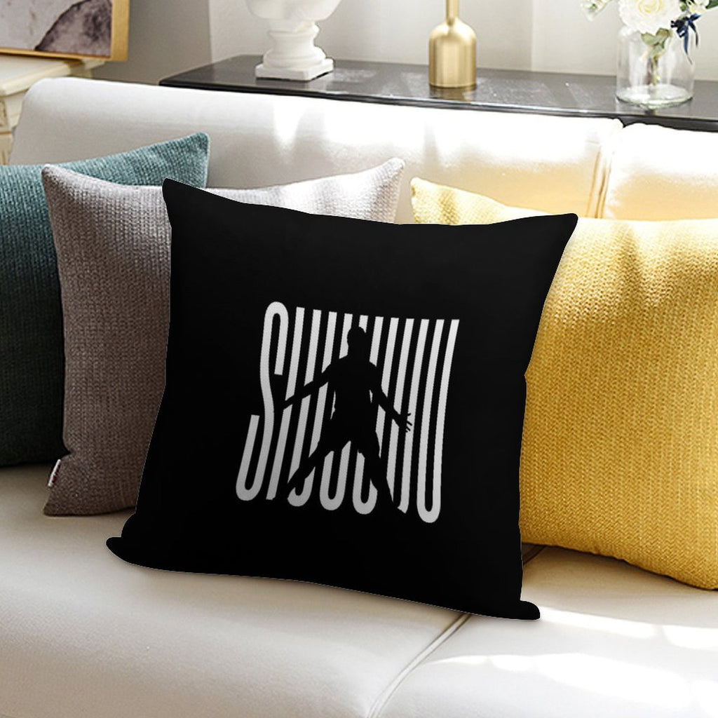 Siuuu CR7, Cristiano Ronaldo Funny Soft Gift Ready Throw Pillow