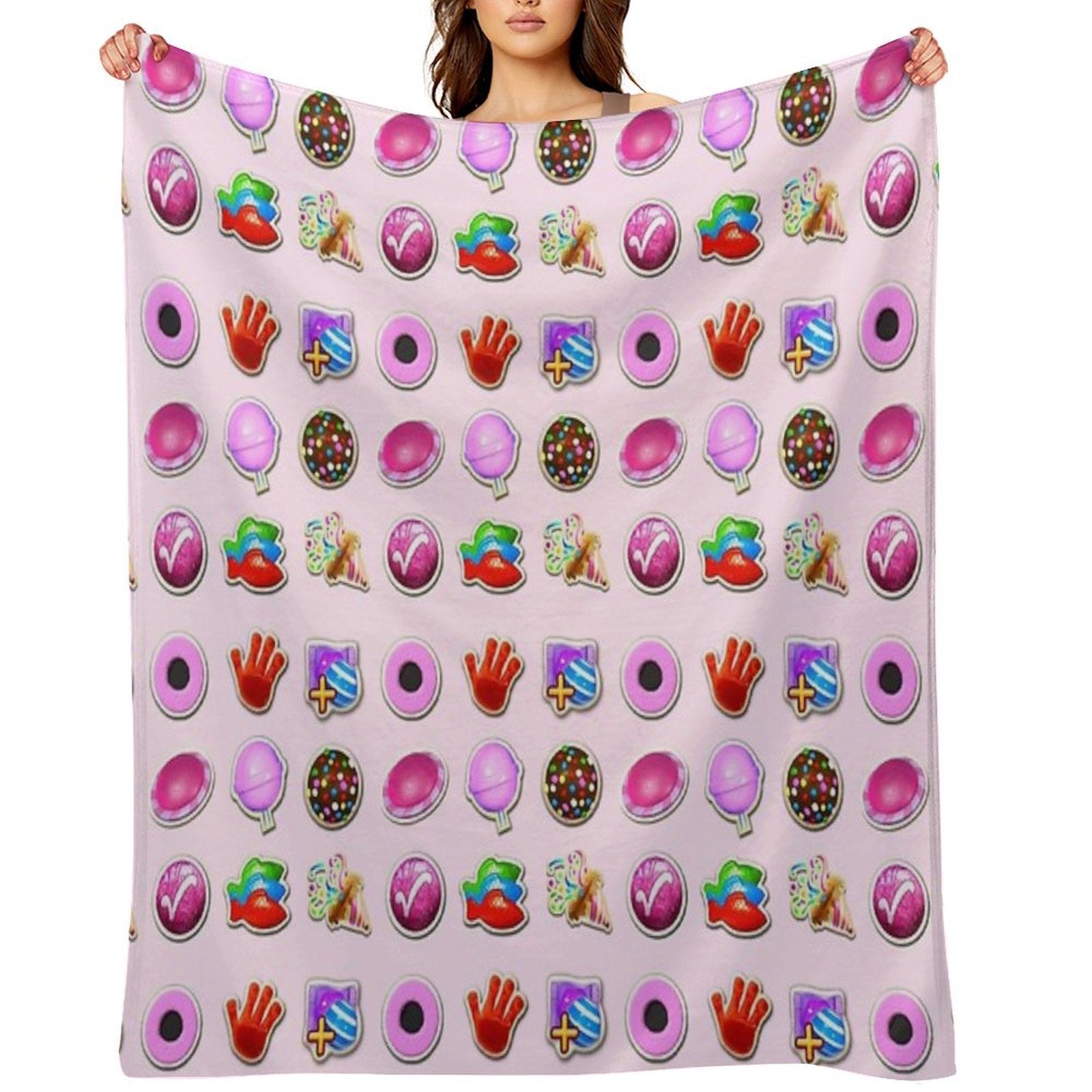 Booster Stash Candy Crush Quick-dry Throw Blanket