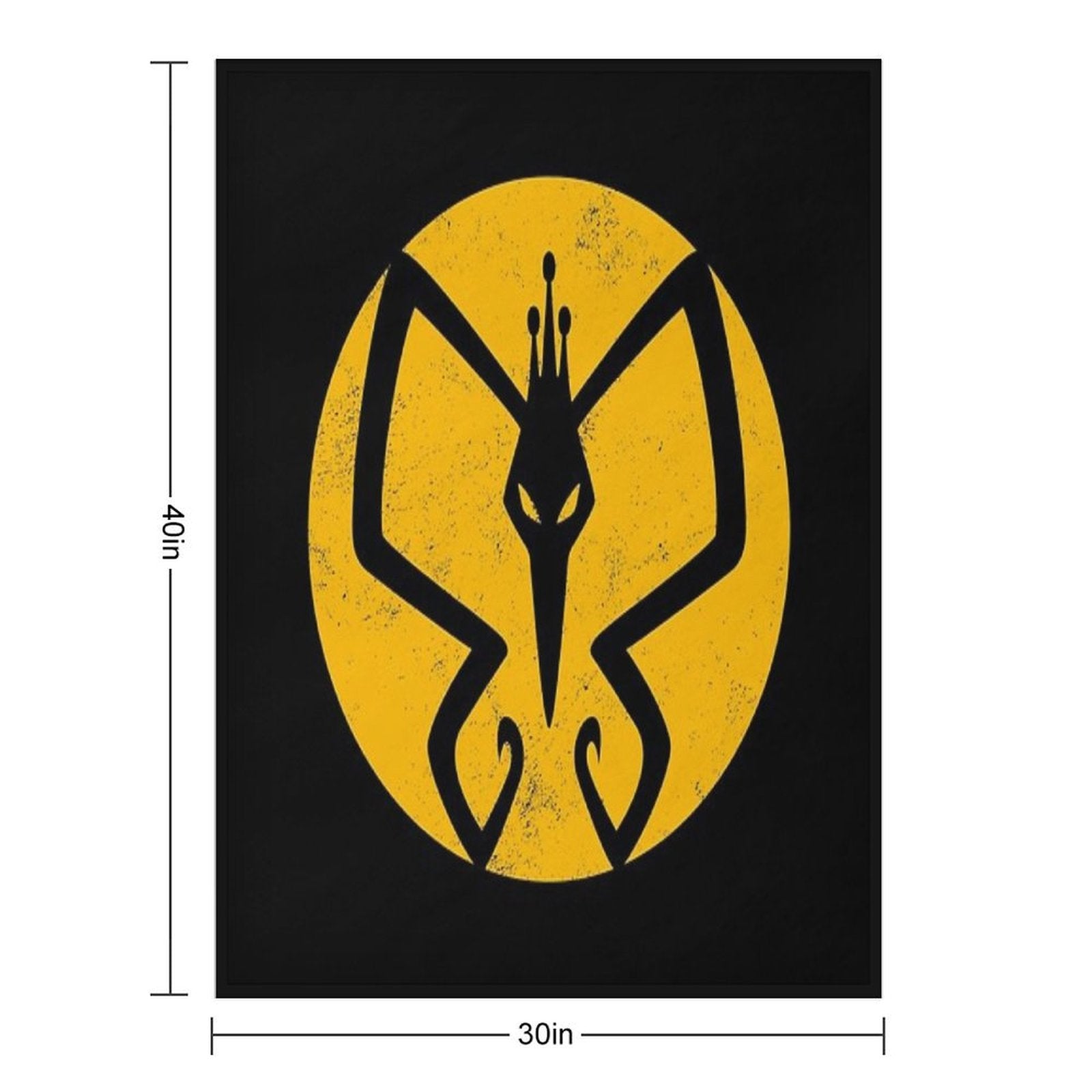 The Monarch Logo — The Venture Bros. Travel-friendly Throw Blanket