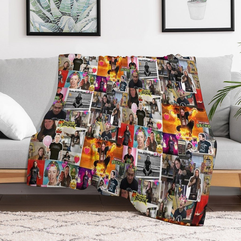 Nat Mega Collage! Easy Care Throw Blanket