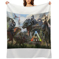 Dinosaurs War Ark Sustainable Throw Blanket