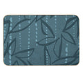 Teal Flowers  Toxin-Free Bath Mat
