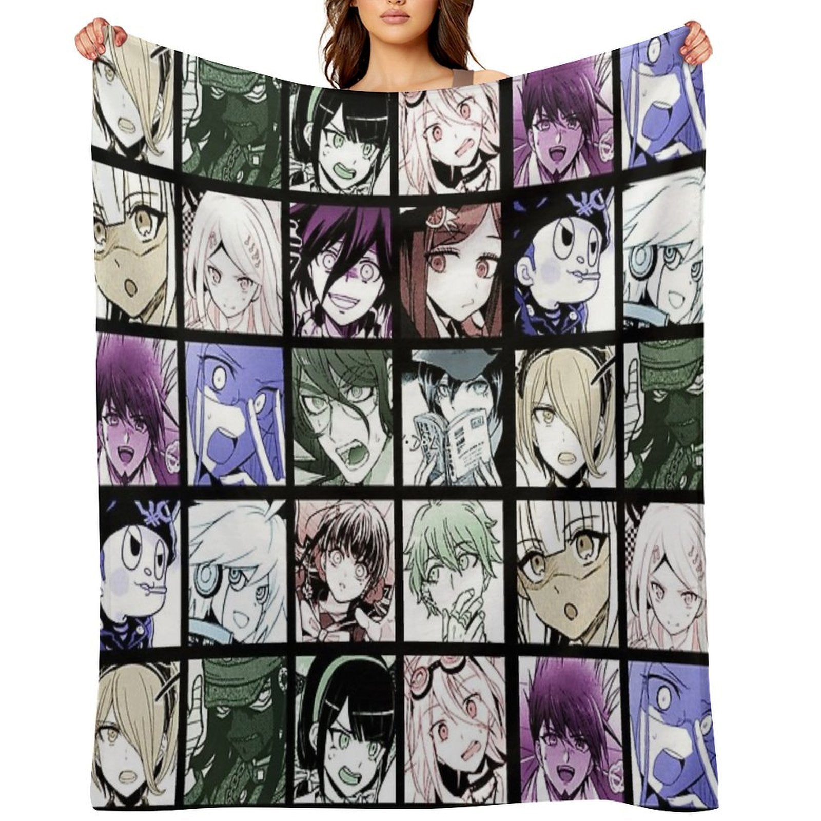 DRV3 Manga Collection (Colored) Gift-ready Throw Blanket