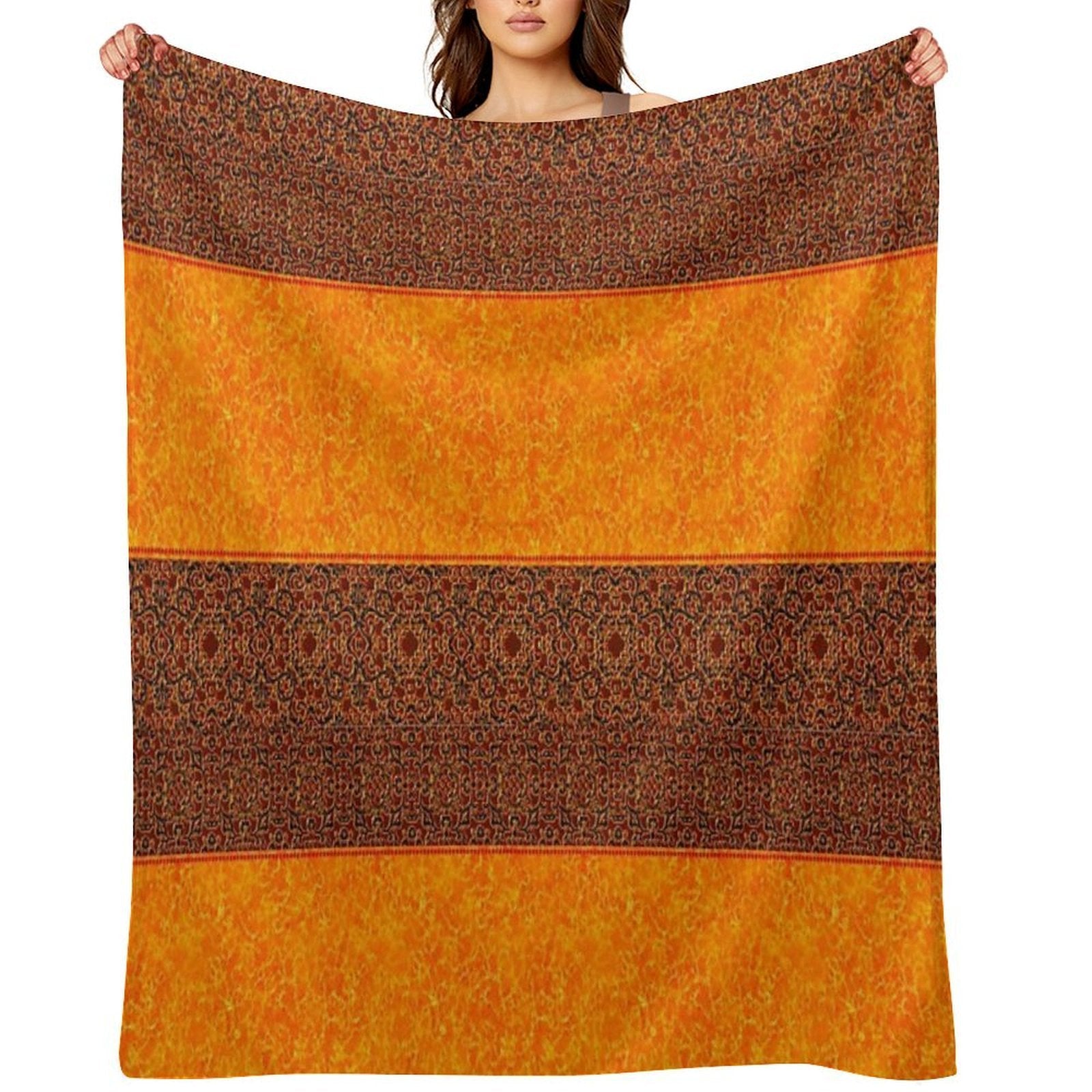 AbstractGeometrical Pattern Nº104 Shrink-resistant Throw Blanket
