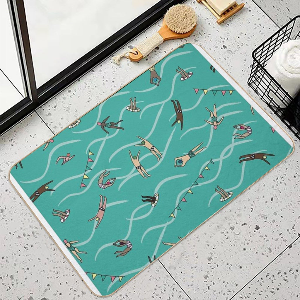 Sunday Swim  Stain-Proof Bath Mat