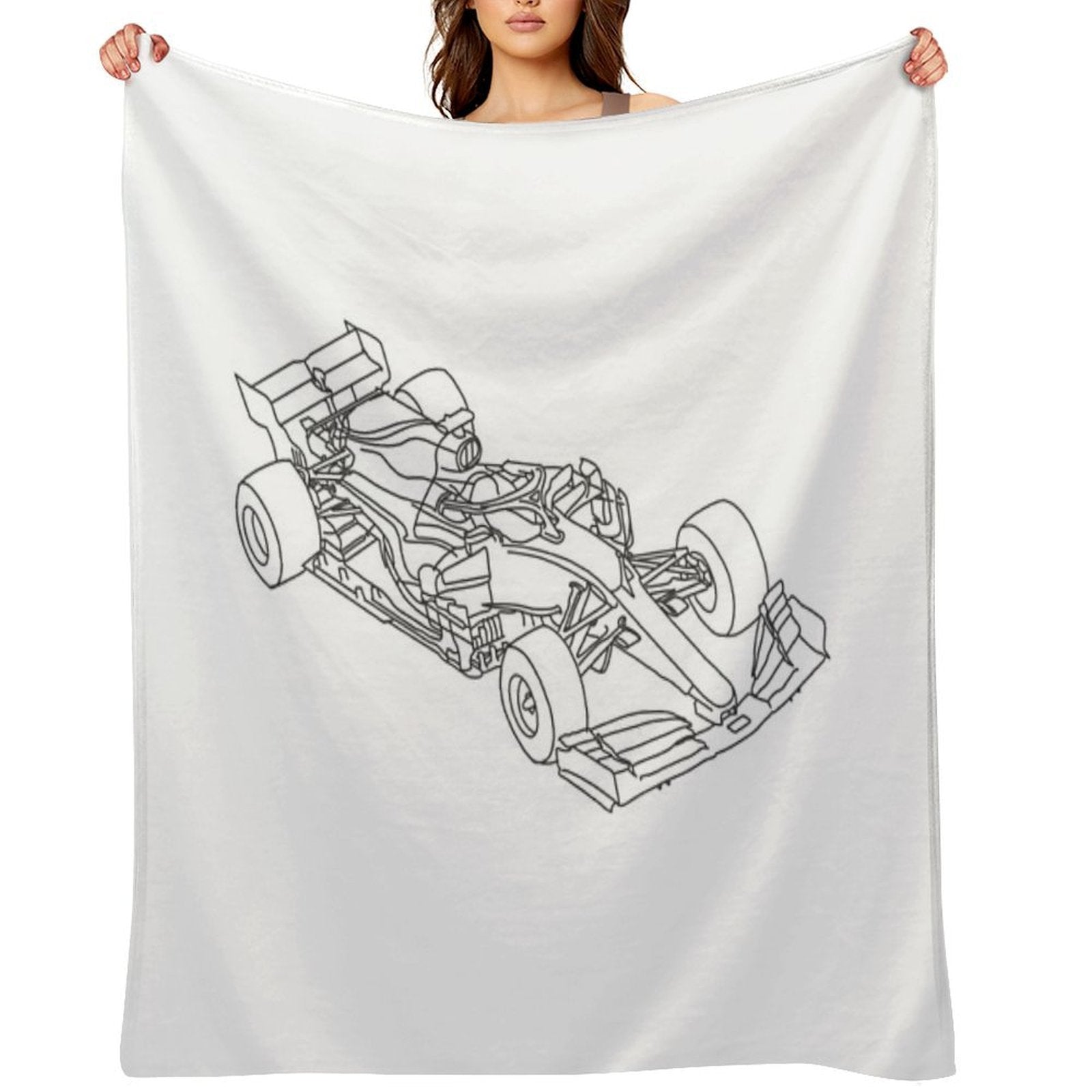 F1 Sketch Comfort Throw Blanket